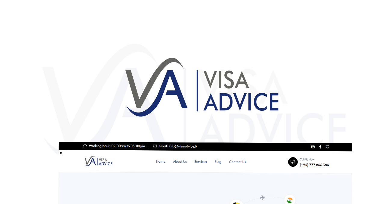 Visa Advice rebranding showcase